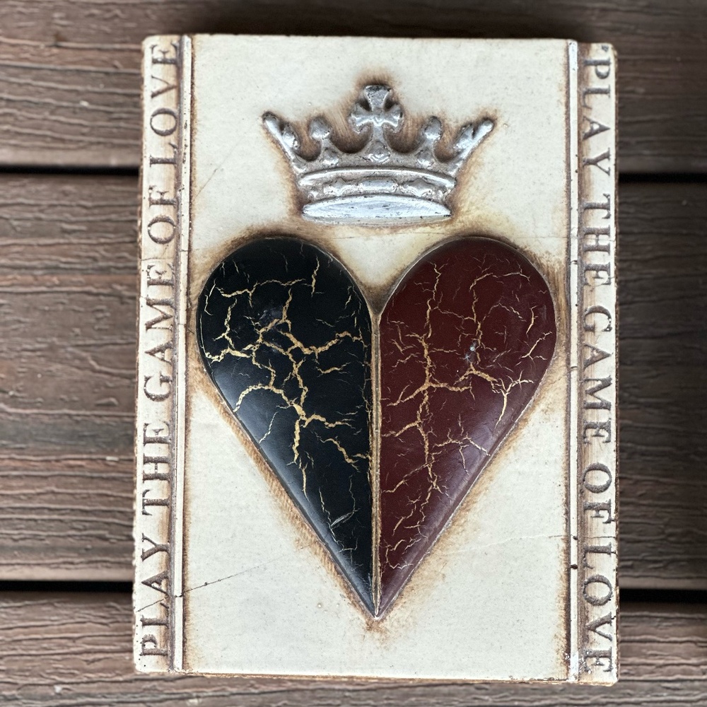 RETIRED Sid Dickens Memory Tile (T66 - Heart & Crown)